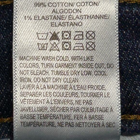 Lucky Brand Jeans Mens 36x30 Blue Dark Wash Straight Leg Stretch Flex Whiskers - Picture 10 of 11